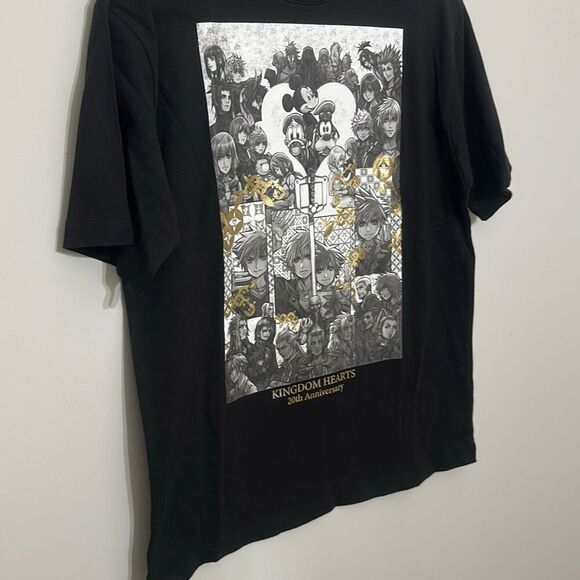 Disney Square Enix Mens Black Kingdom Hearts 20th Anniversary T-Shirt Medium - Picture 2 of 9